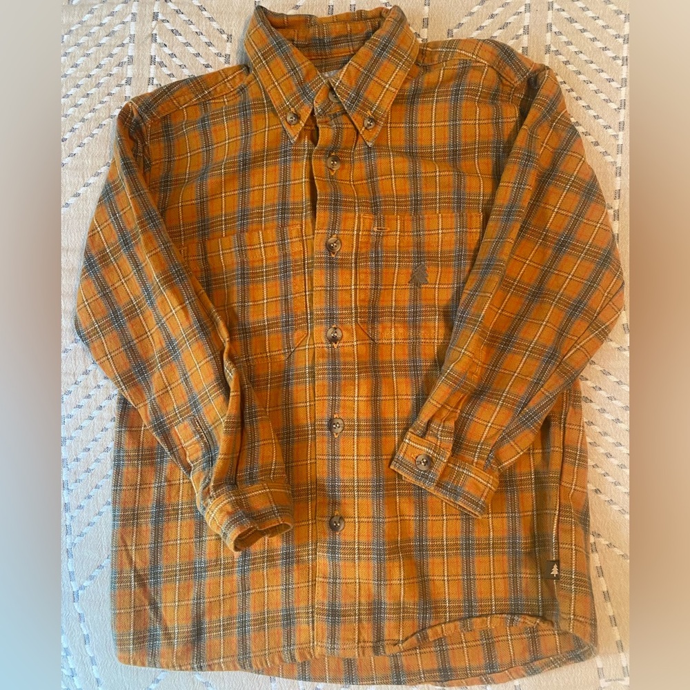Jacadi Plaid Button-Down in 4T